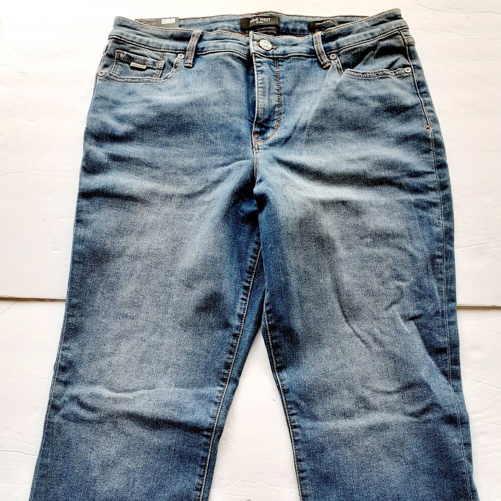Nine West Womens Jean Capri Relaxed Chrystie Size 12 New